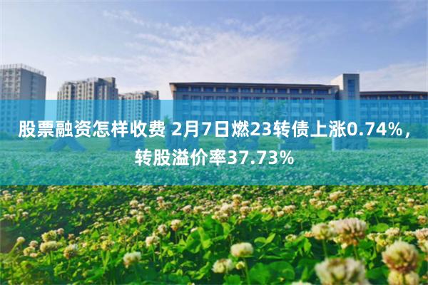 股票融资怎样收费 2月7日燃23转债上涨0.74%，转股溢价率37.73%